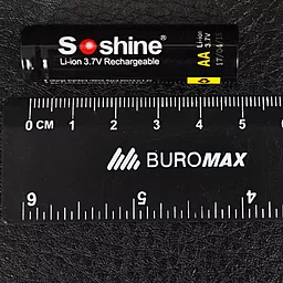 Аккумулятор Soshine 14500 Li-Ion 800mAh (защита) 4шт - миниатюра 3