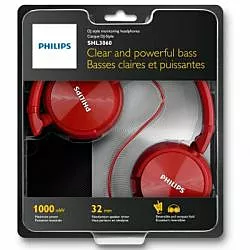 Наушники Philips SHL3160RD/00 Red - миниатюра 2