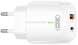Сетевое зарядное устройство XO L114 20W 3A PD/QC3.0 USB-A-C White - миниатюра 2