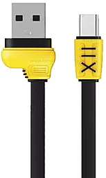 Кабель USB Remax Running Shoe USB Type-C  Black (RC-112a)