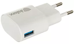 Мережевий зарядний пристрій Inkax CD-08 1A + Lightning cable White - мініатюра 3