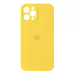 Чехол Silicone Case Full Camera for Apple IPhone 12 Pro Max Yellow