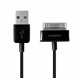 Кабель USB Samsung Galaxy Tab (ECC1DP0UBECSTD) Black - миниатюра 2