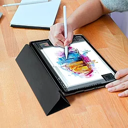 Чехол для планшета Spigen Smart Fold для Apple iPad 12.9" (2021, 2020) Black (ACS02882) - миниатюра 2