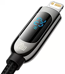 Кабель USB PD Baseus Display 20W USB Type-C - Lightning Cable Black (CATLSK-01) - миниатюра 2