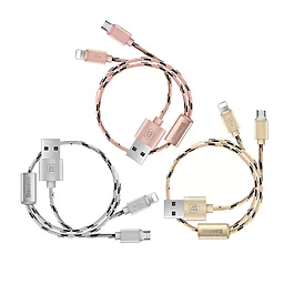 Кабель USB Baseus Portman series Doble Lightning Cable Silver - миниатюра 3