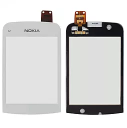 Сенсор (тачскрін) Nokia C2-02, C2-03, C2-06, C2-07, C2-08 White