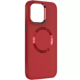 Чехол Epik Bonbon Metal Style with MagSafe для Apple iPhone 15 Plus Red