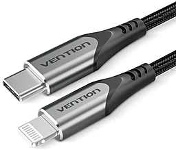 Кабель USB PD Vention 18W 3A USB Type-C - Lightning Cable Grey (TACHF) - миниатюра 2