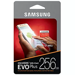 Карта памяти Samsung microSDXC 256GB EVO Plus Class 10 UHS-I U3 + SD-адаптер (MB-MC256DA) - миниатюра 5