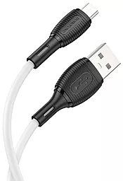 Кабель USB Borofone BX86 Advantage Silicone 12W 2.4A micro USB Cable White - миниатюра 3
