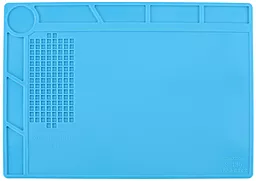 Силиконовый термостойкий коврик для пайки синий Axtools Silicone Mate Two 340x230 мм