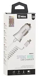 Автомобильное зарядное устройство Inkax 1 USB 2.1A + Lightning cable White (CD-33) - миниатюра 4