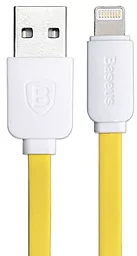 Кабель USB Baseus String flat Lightning Cable White / Yellow