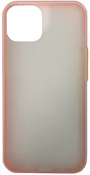 Чехол 1TOUCH Gingle Matte для Apple iPhone 13 Pro Max Light Pink/Yellow