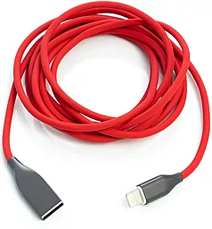 Кабель USB PowerPlant 2M Lightning Cable Red (CA911417) - миниатюра 2