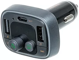 Автомобильное зарядное устройство Remax RCC230 2.4a 2xUSB-A/USB-C ports car charger Grey