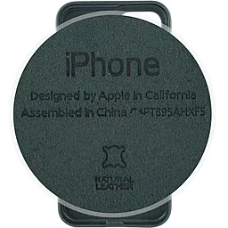 Чехол Apple Leather Case Full for iPhone 11 Shirt Green - миниатюра 7