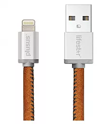 USB Кабель PlusUs LifeStar Lightning 1m Vintage Tan (LST2001100)