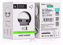 Мережевий зарядний пристрій Hoco H1 mini 2USB 2.1A Gold - мініатюра 6