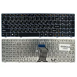 Клавіатура для ноутбуку Lenovo IdeaPad G580 G585 Z580 Z585 25-201846 чорна / сіра