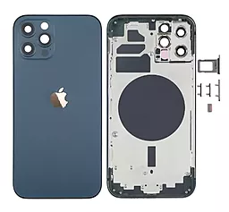 Корпус Apple iPhone 12 Pro full kit Original - снят с телефона Pacific Blue