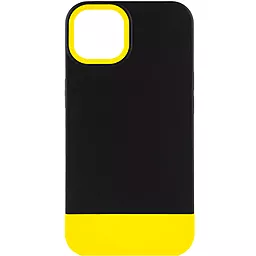 Чохол Epik TPU+PC Bichromatic для Apple iPhone 13 (6.1") Black / Yellow