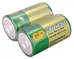 Батарейки GP GP D / 13G / R20P Greencell SHRINK 2шт