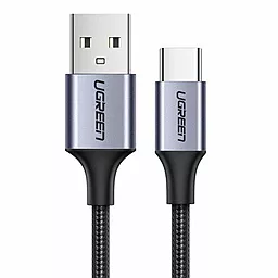 Кабель USB Ugreen US288 Nickel Plating Aluminum Braid 3A 0.25M USB Type-C Cable Black