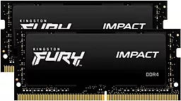 Оперативная память для ноутбука Kingston Fury Impact SoDIMM DDR4 32GB (2X16GB) 2666 Mhz (KF426S16IBK2/32)