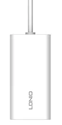 Мережевий зарядний пристрій LDNio A4610C Multi-ports Desktop Charging Station 65w PD4+/QC3.0 2xUSB-A/2USB-C ports white - мініатюра 6