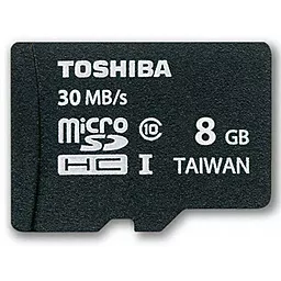 Карта памяти Toshiba microSDHC 8GB Professional Class 10 UHS-I U1 + SD-адаптер (SD-C008UHS1(6A) - миниатюра 2