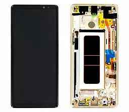 Дисплей Samsung Galaxy Note 8 N950 с тачскрином и рамкой, сервисный оригинал, Gold