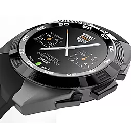 Смарт-часы SmartWatch NO.1 G5 Silver with Black strap - миниатюра 3