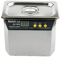 Ультразвуковая ванна Baku BK-3550 (0.7л, 2 режима, 30Вт/50Вт, 40кГц, таймер) - миниатюра 2