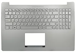 Клавіатура для ноутбуку Asus ROG N501J N501JW N501JM UX501J UX501JM UX501JW + передня панель Г-образний Enter 90NB0871-R31RU0 срібляста