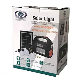 Фонарик Solar Light RT-909BT с солнечной панелью (Радио Bluetooth встроенный аккумулятор LED лампы MP3) - миниатюра 9