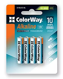 Батарейки ColorWay Alkaline Power AAA/LR03 4шт