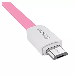 Кабель USB Baseus micro USB Data Cable Pink / White - миниатюра 3