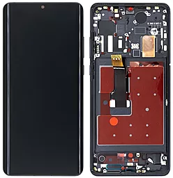 Дисплей Huawei P30 Pro (VOG-L29, VOG-L09, VOG-AL00, VOG-TL00, VOG-L04, VOG-AL10, HW-02L) с тачскрином и рамкой, оригинал, Black