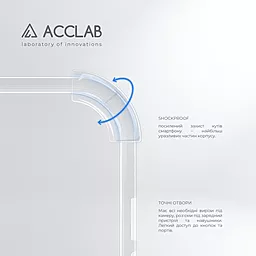 Чехол ACCLAB Shockproof для Samsung Galaxy A22 5G Transparent - миниатюра 3