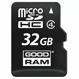 Карта памяти GooDRam microSDHC 32GB Class 4 (M400-0320R11) - миниатюра 2
