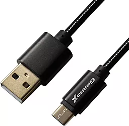 Кабель USB Grand-X USB - USB Type-C Cable Black (MC-01B) - миниатюра 2
