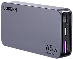 Сетевое зарядное устройство Ugreen X753 Nexode Pro 65w GaN PD/QC 2xUSB-C/USB-A ports fast charger grey (25356)
