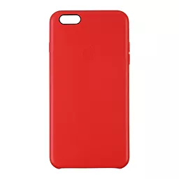 Чехол Apple Leather Case iPhone 6S Red (OEM)