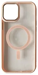Чехол 1TOUCH Cristal Guard with MagSafe для Apple iPhone 14 Pink Sand