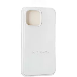 Чехол 1TOUCH Original Full Soft Case for iPhone 13 Pro Max White (Without logo) - миниатюра 4
