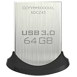 Флешка SanDisk 64GB Ultra Fit USB 3.0 (SDCZ43-064G-GAM46) Gray/Black