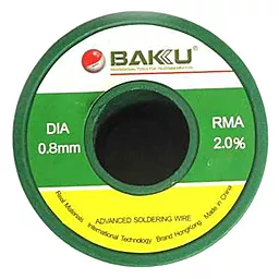Припой проволочный Baku BK10008 DIA 0.8 мм (Sn97Ag0.3Cu0.7flux2) 50 г на катушке - миниатюра 3