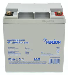 Аккумуляторная батарея Merlion 12V 26Ah AGM (GP12260M5)